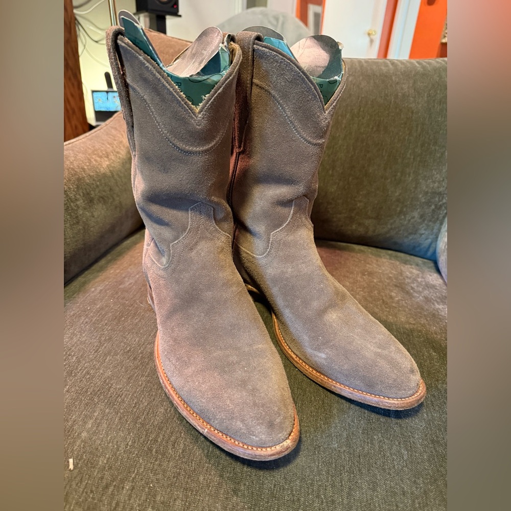 Men's Granite Suede Cowboy Boots